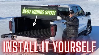 Hard Folding Tonneau  Box Cover Install GMC Sierra Chevy Silverado [upl. by Knarf494]