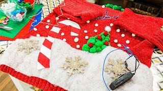 How To  DIY Light Up Ugly Christmas Sweaters – Home amp Family [upl. by Hurwit]