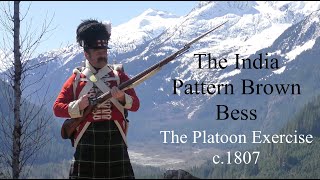 The India Pattern Brown Bess Musketry of the Napoleonic Era PART ONE  The Platoon Exercise c1807 [upl. by Ahsuatan]