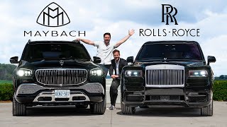 2021 MercedesMaybach GLS600 vs RollsRoyce Cullinan  Battle Of The ULTIMATE Ballers [upl. by Sirroned]