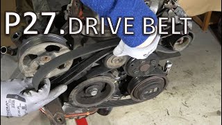 P2727 Drive Belt How to Assemble Toyota Camry 24 VVTi engine Drive Belt [upl. by Winfred297]