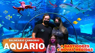 AQUÁRIO DE BALNEÁRIO CAMBORIÚ VISITA COMPLETA MEDIDAS DE PROTEÇÃO E BASTIDORES DO OCEANIC AQUARIUM [upl. by Hafirahs120]