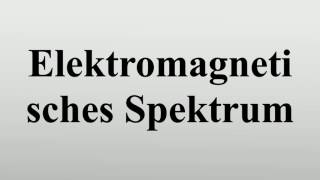 Elektromagnetisches Spektrum [upl. by Htieh]