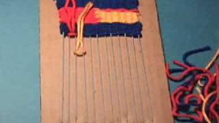 Weaving on a Cardboard Loom [upl. by Cataldo]