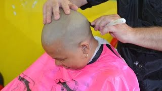 Barbershop girl headshave FULL VIDEO [upl. by Acinorehs150]