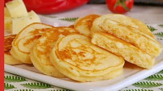 10MINUTE SAVORY PANCAKES  Light amp Fluffy Savory Pancake Recipe [upl. by Amata499]