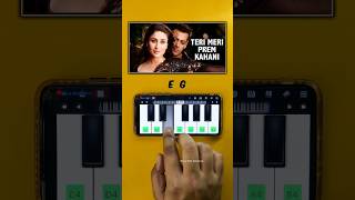 Teri Meri Prem Kahani Easy Piano Tutorial [upl. by Annaej]