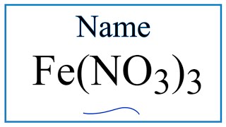 How to Write the Name for FeNO33 [upl. by Leese]