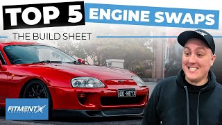 Top 5 Engine Swaps  The Build Sheet [upl. by Ahselyt]