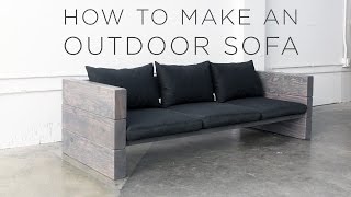 how to make an Outdoor Sofa [upl. by Imoan]