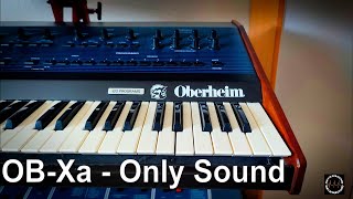 Oberheim OBXa Synthesizer  pure sound demo no FX [upl. by Hope]