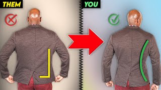 How To Tailor A Suit Jacket Yourself EASY TUTORIAL [upl. by Lotus]