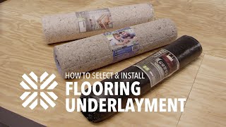 How to Install Underlayment for Hardwood Laminate amp Vinyl Fooring  LL Flooring [upl. by Dame872]