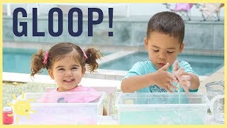 PLAY  GLOOP 2 Ingredient Sensory Slime [upl. by Ecneralc]