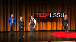 Improv comedy will change the world  Jennifer Hunter  TEDxLSSU [upl. by Nednerb]