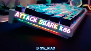 Attack Shark K86 Mechanical keyboard [upl. by Aliehc670]