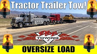 Oversize Load Tow 150000 Pounds  11 6quot Wide [upl. by Enirhtac13]