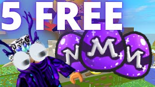 5 Free Mythic Eggs  Roblox Bee Swarm Simulator [upl. by Ayotnom]