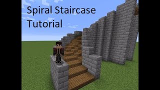 Easy Minecraft Builds CurvedSpiral Staircase Tutorial 4 Wide [upl. by Ajed691]