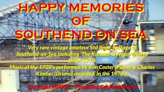 SOUTHEND KURSAAL PIER CHANNEL AIRWAYS 1970 RAILWAY SOUTHEND ON SEA ESSEX RARE ARCHIVE FOOTAGE [upl. by Nohtiek]