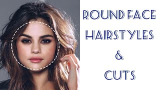 HOW TO CHOOSE HAIRSTYLES amp HAIRCUTS FOR ROUND FACE SHAPE [upl. by Drusie]