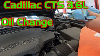 20142019 Cadillac CTS 36 Oil Change [upl. by Marilou]