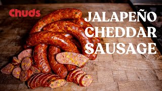 Jalapeño Cheese Sausage  Chuds BBQ [upl. by Killarney]