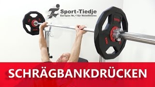 Schrägbankdrücken Langhantel Ausführung  richtige Technik und Übungsausführung [upl. by Oballa]