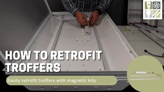 LED Troffer Retrofit Kit  How to Retrofit Fluorescent Troffer Lights [upl. by Iiette543]