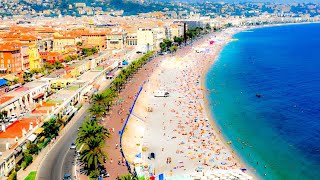 A Walk Around the Beaches Of Nice France [upl. by Sturrock58]