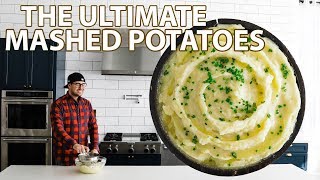 Creamy Roasted Garlic Yukon Gold Mashed Potatoes Recipe [upl. by Ellenwad]