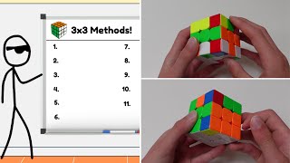 Every Rubiks Cube Method Explained in 7 Minutes [upl. by Anaizit]