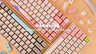 Cute amp Aesthetic Mechanical Keyboards by Epomaker  Review Unboxing amp Typing ASMR [upl. by Holihs85]