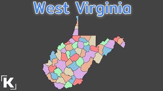 West Virginia  Geography amp Counties  Fan Song by Kxvin [upl. by Llednek]