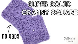 CROCHET SUPER SOLID GRANNY SQUARE  Bella Coco Crochet [upl. by Blanch514]