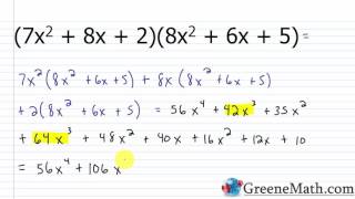 Multiplying Polynomials [upl. by Notyard]