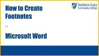 How to Create Footnotes in Microsoft Word [upl. by Dougherty]