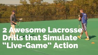 2 Awesome Lax Drills that Simulate LiveGame Action [upl. by Asilrahc719]