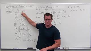 Differential Equations with Velocity and Acceleration Differential Equations 7 [upl. by Aekal609]