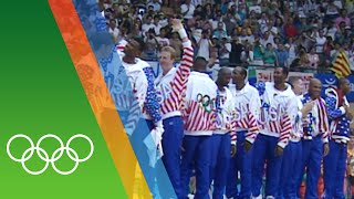 The Dream Teams Basketball gold at Barcelona 1992  Epic Olympic Moments [upl. by Assilym]