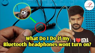 What do I do if my Bluetooth headphones wont turn on  Buttonset [upl. by Terra]