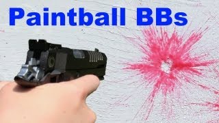 6mm Airsoft Paintball BBs ShootingReview [upl. by Enilrad]