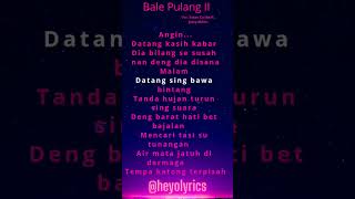 Bale pulang II [upl. by Daiz]