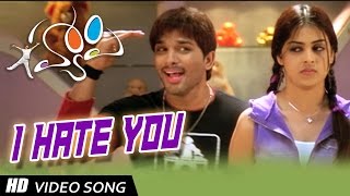 I Hate You Full HD Video Song  Happy Movie  Allu Arjun Genelia [upl. by Koch270]