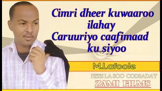 MAXAMED LAFOOLE  CILAD LII  HEES LYRICS 2014 [upl. by Hamilah]