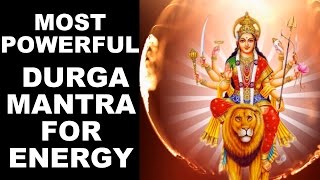 CHAMUNDAYE VICHE  MOST POWERFUL DURGA MANTRA FOR ENERGY [upl. by Ydnam]