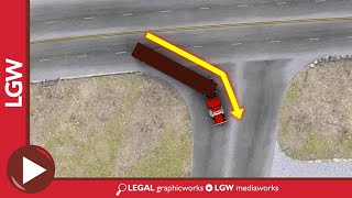 Truck Turning Radius 3D Animation [upl. by Catherine578]