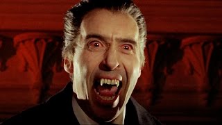 Christopher Lee as Dracula Bite Montage [upl. by Anawyt]