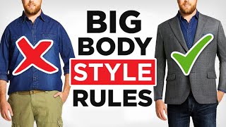 How To Dress Sharp Even If Youre FAT 21 Large Guy Style Tips [upl. by Eseuqram487]