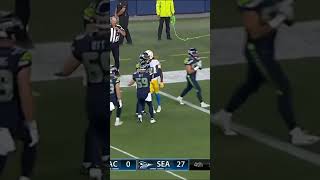 Michael Dickson has a perfect punt Chargers vs Seahawks [upl. by Aihsenal]